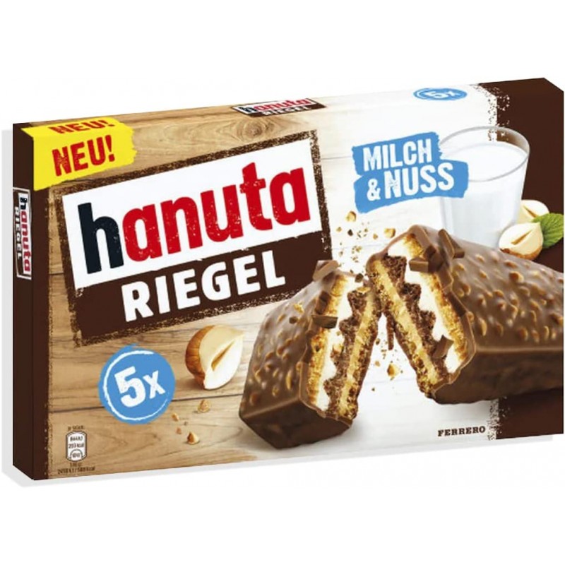 Hanuta Riegel Wafer 5 X 34,5g FERRERO